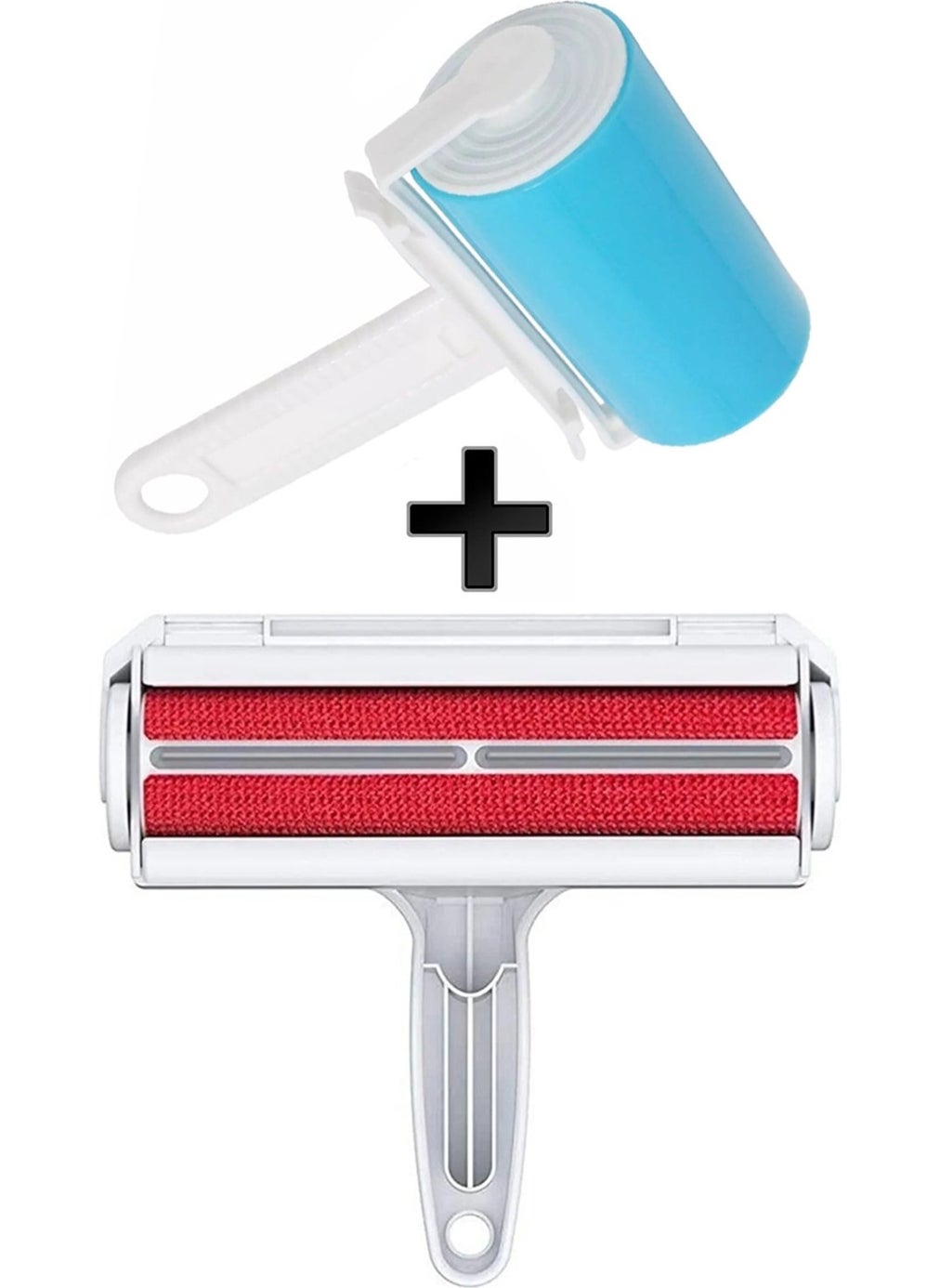 Markafox Cat Dog Hair Cleaner with Chamber Bristle Dust Collector + Blue Washable Hair Removal Roller  - Image 1