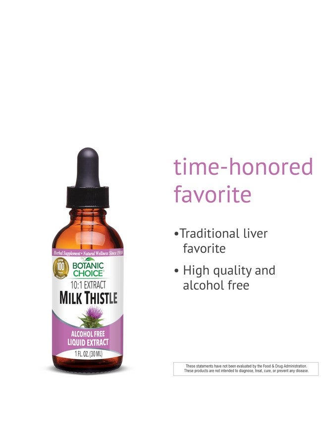 Botanic Choice Milk Thistle Liquid Extract, Alcohol Free, Gluten Free, Fast Acting Traditional Liver Favorite, 1 fl. oz - Image 3