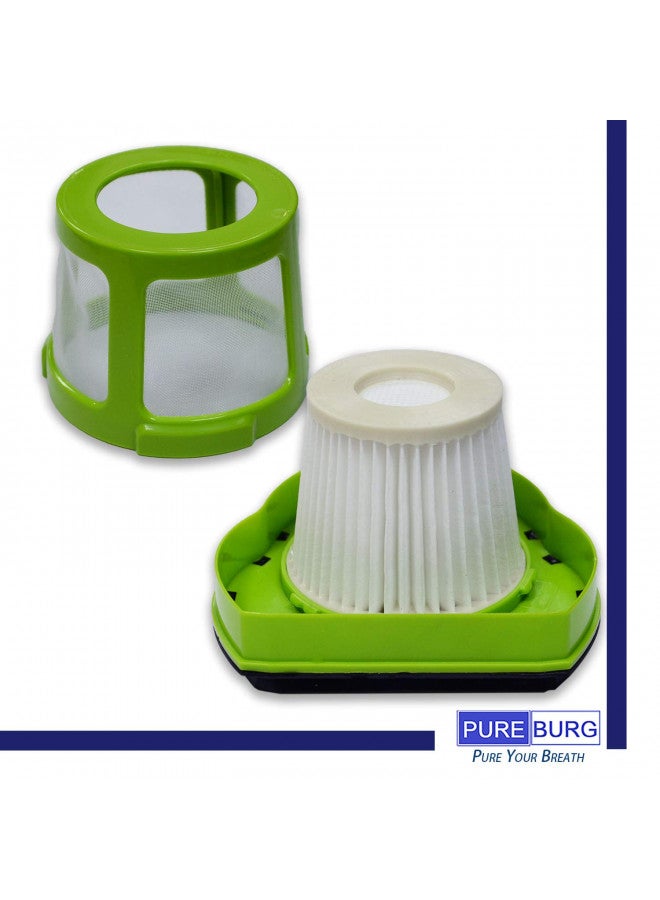 PUREBURG PUREBURG Replacement Filters Compatible with Bissell 1782 Pet Hair Eraser Handheld Cordless Vacuum 1608653 1608654,4-Pack HEPA + Mesh Frame Filter  - Image 3