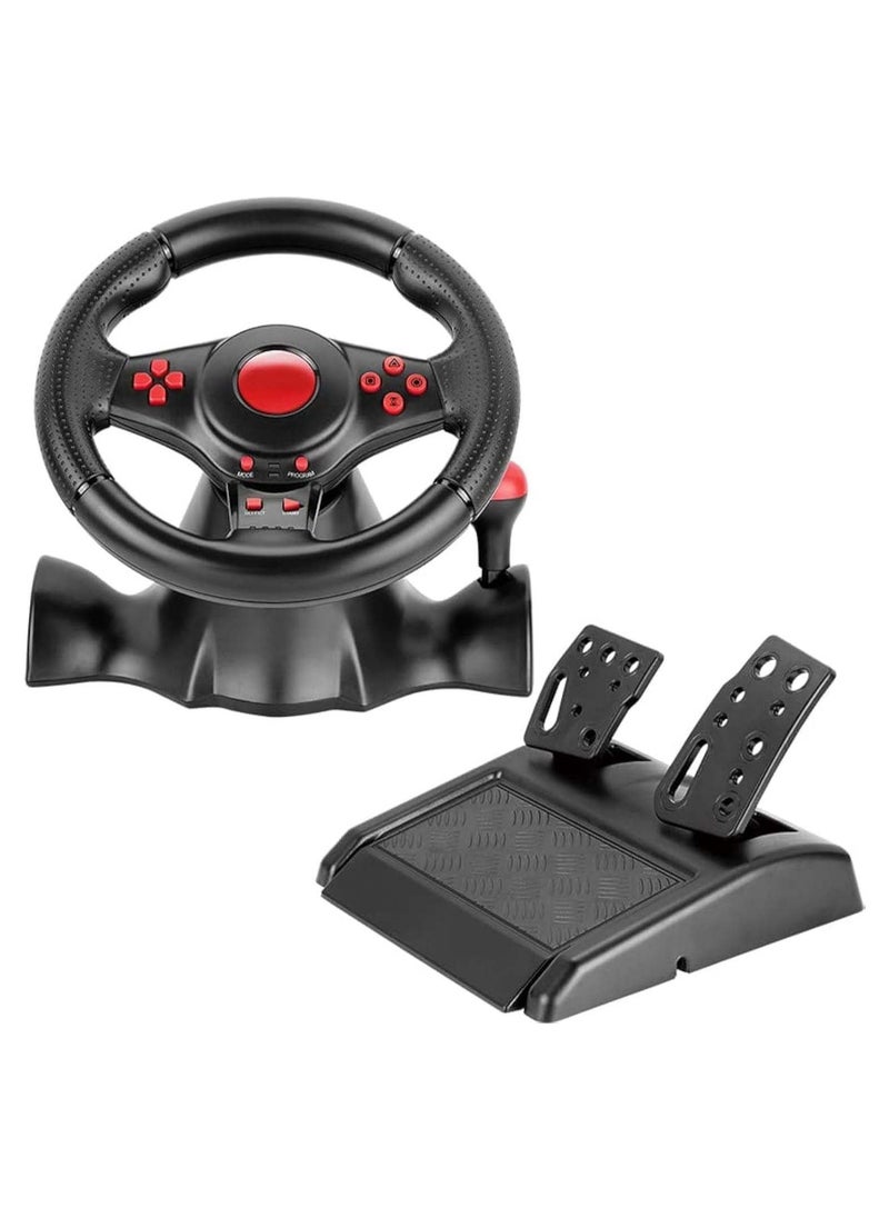 Generic - Xtrike Me GP903 Driving Racing Wheel USB Wired Dual Vibration Motor Compatible With PC PS3 PS4 XBOX ONE XBOX 360 Android SWITCH GP903 - Image 1