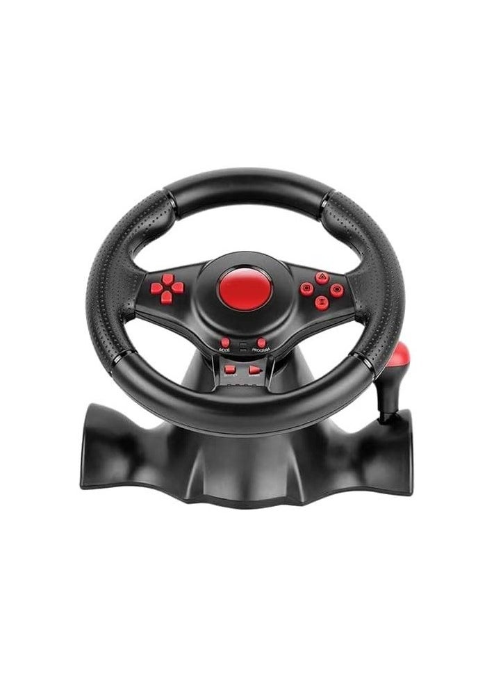 Generic - Xtrike Me GP903 Driving Racing Wheel USB Wired Dual Vibration Motor Compatible With PC PS3 PS4 XBOX ONE XBOX 360 Android SWITCH GP903 - Image 1