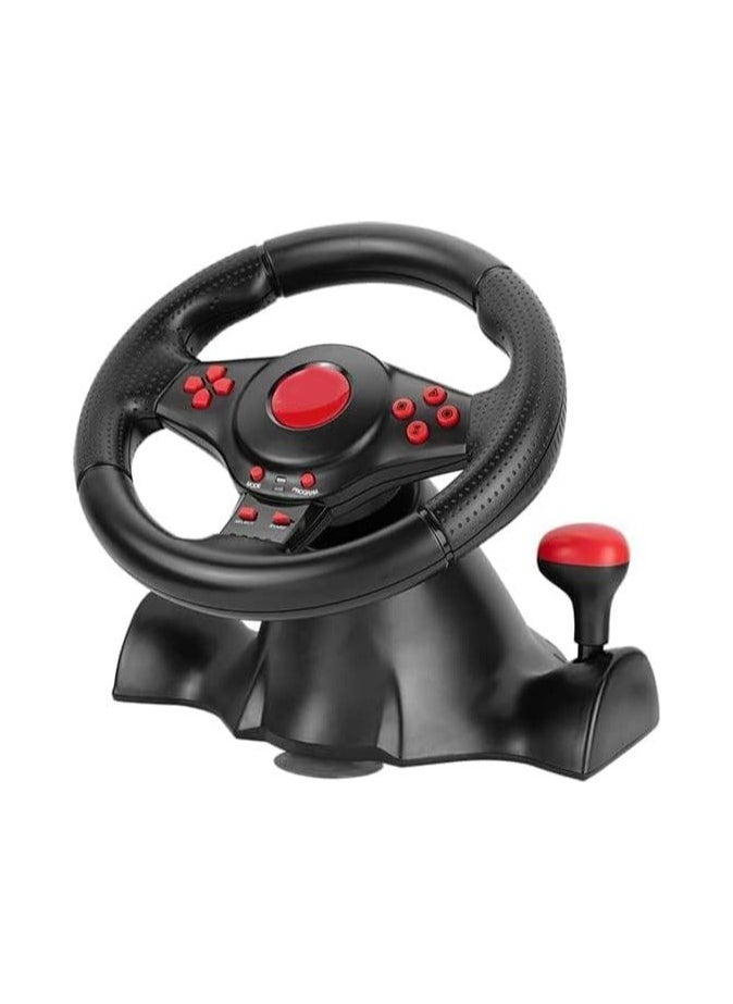 Generic - Xtrike Me GP903 Driving Racing Wheel USB Wired Dual Vibration Motor Compatible With PC PS3 PS4 XBOX ONE XBOX 360 Android SWITCH GP903 - Image 1