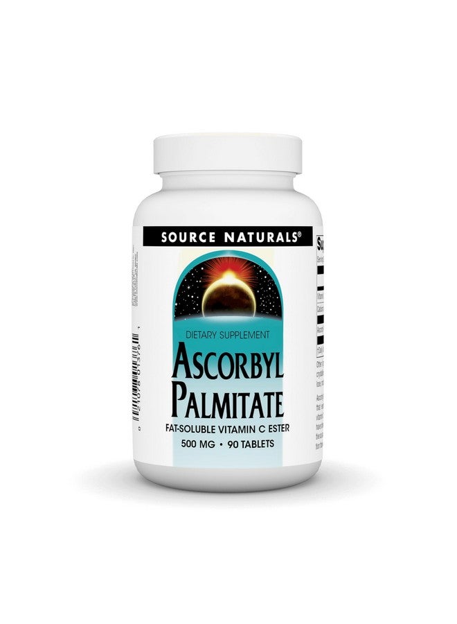 سورس ناتشورالز مكمل غذائي من فيتامين سي القابل للذوبان في الدهون من Source Naturals Ascorbyl Palmitate 500mg - 90 قرصًا - Image 1