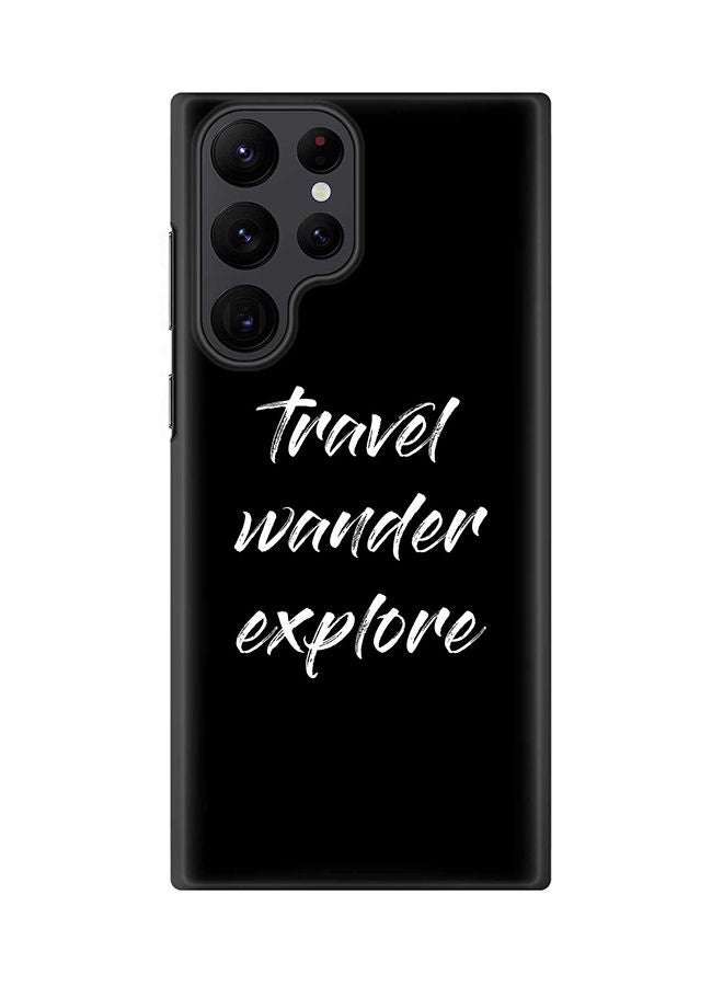 Stylizedd Case for Samsung Galaxy S22 Ultra 5G Snap Case Slim Snap Classic Series Shield Matte Finish Print - Travel Wander Explore - Image 1