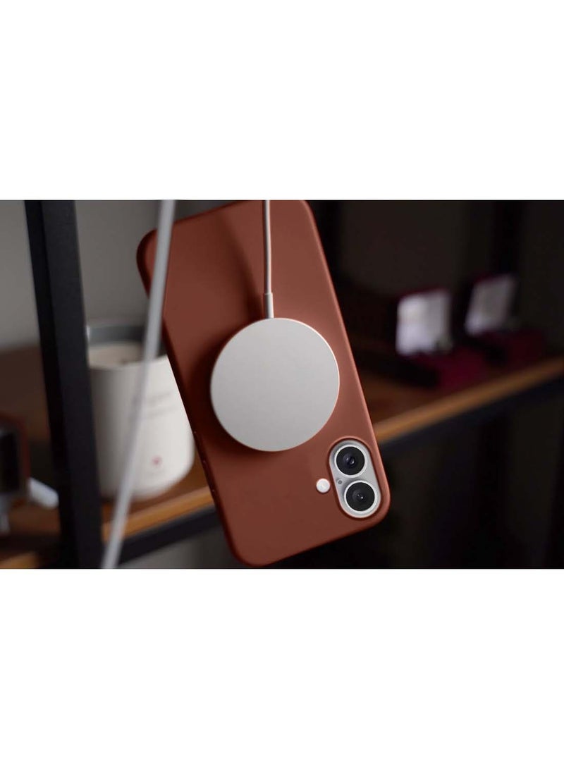 Wtech Apple iPhone 16 2024 Premium Soft Liquid Silicone Case Cover - Brown - Image 5