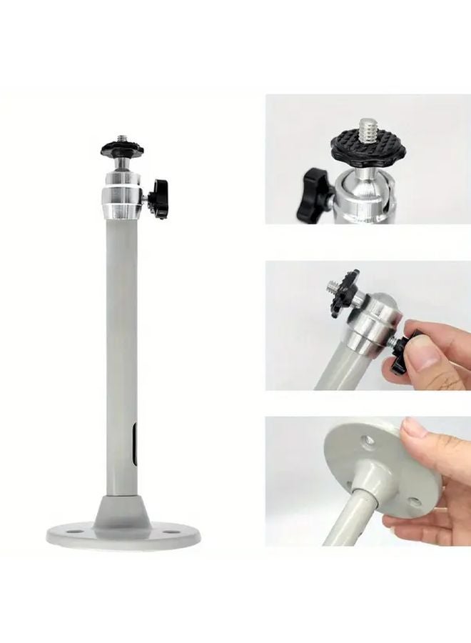 Adjustable Height Projector Ceiling Wall Mount Bracket Set 1 Set Aluminum Alloy - Image 4