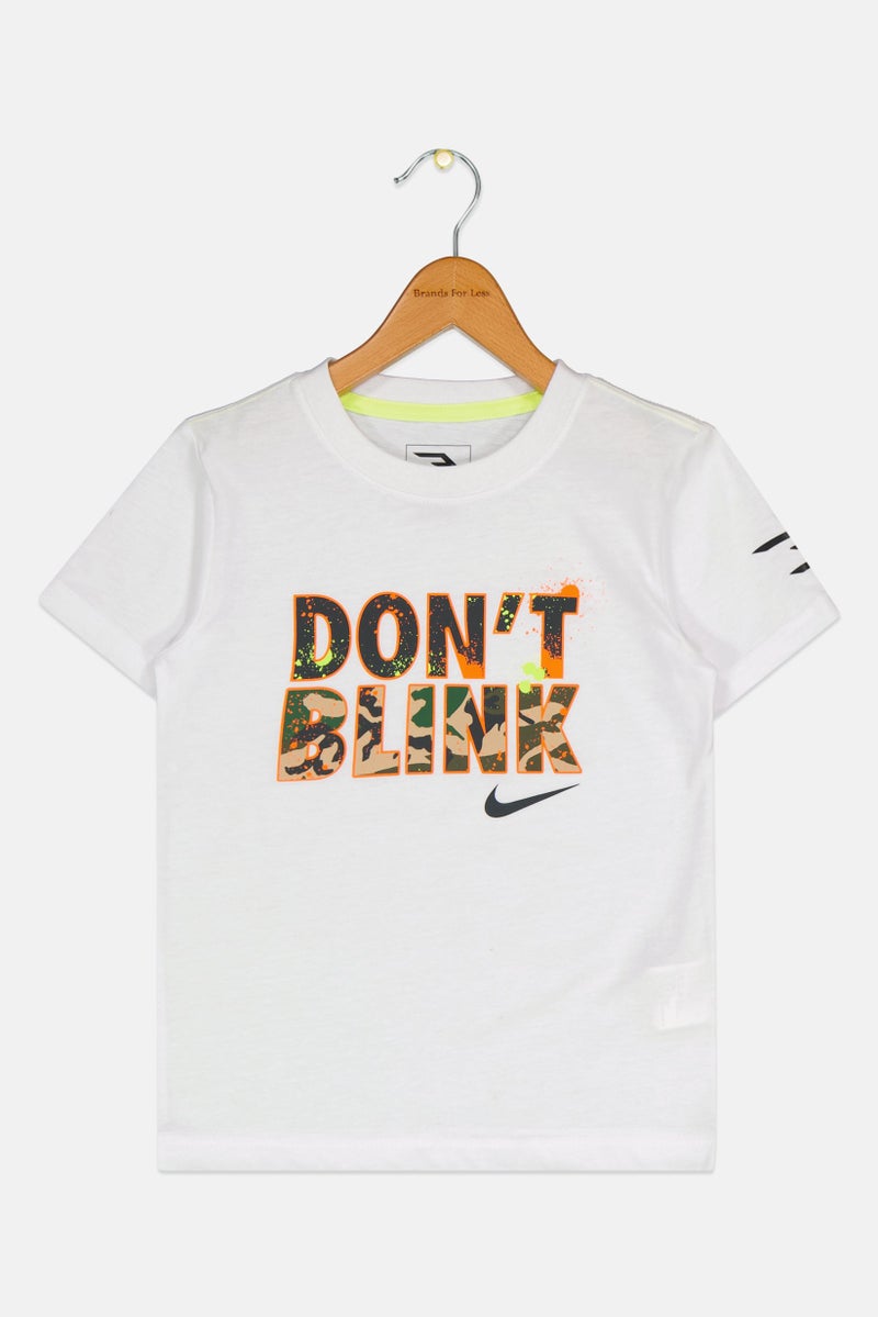 Nike 3Brand by Russell Wilson Kids Boy Sportswear Fit Outdoor T-Shirt, White - Image 1