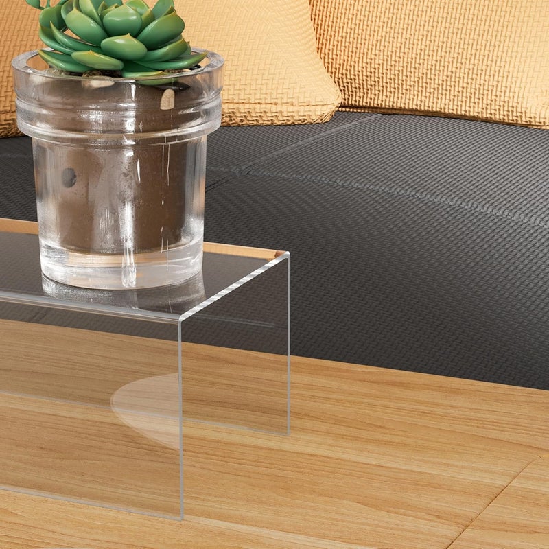 TPGP Sezanrpt Acrylic Risers Display Stand - 3 Pieces, Clear Rectangular Display Risers for Funko Pop and Collectibles - Image 4