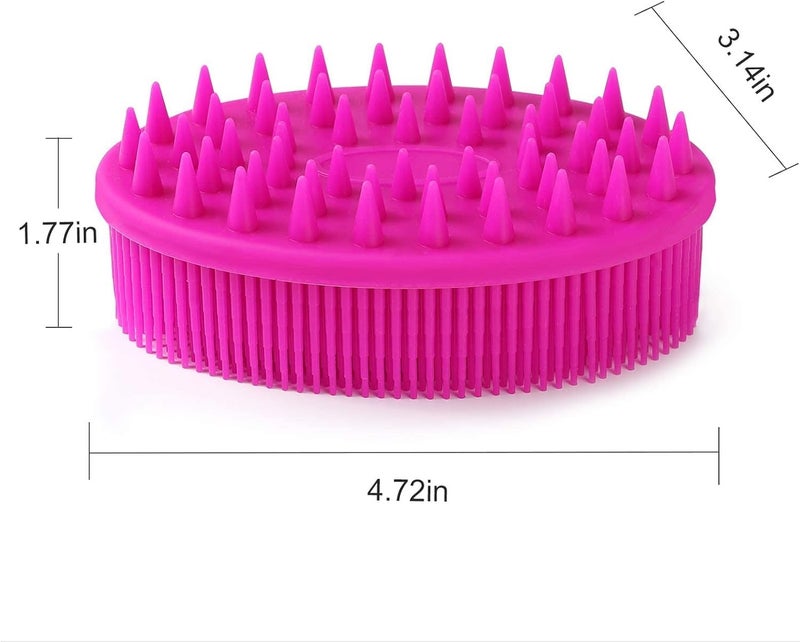 PRAMANTA 2in1 Exfoliating Bath Shower Brush with Soft Bristles for Deep Clean Soft Skin Massage Bath Brush Hair Washing Comb 1Pcs - Image 5