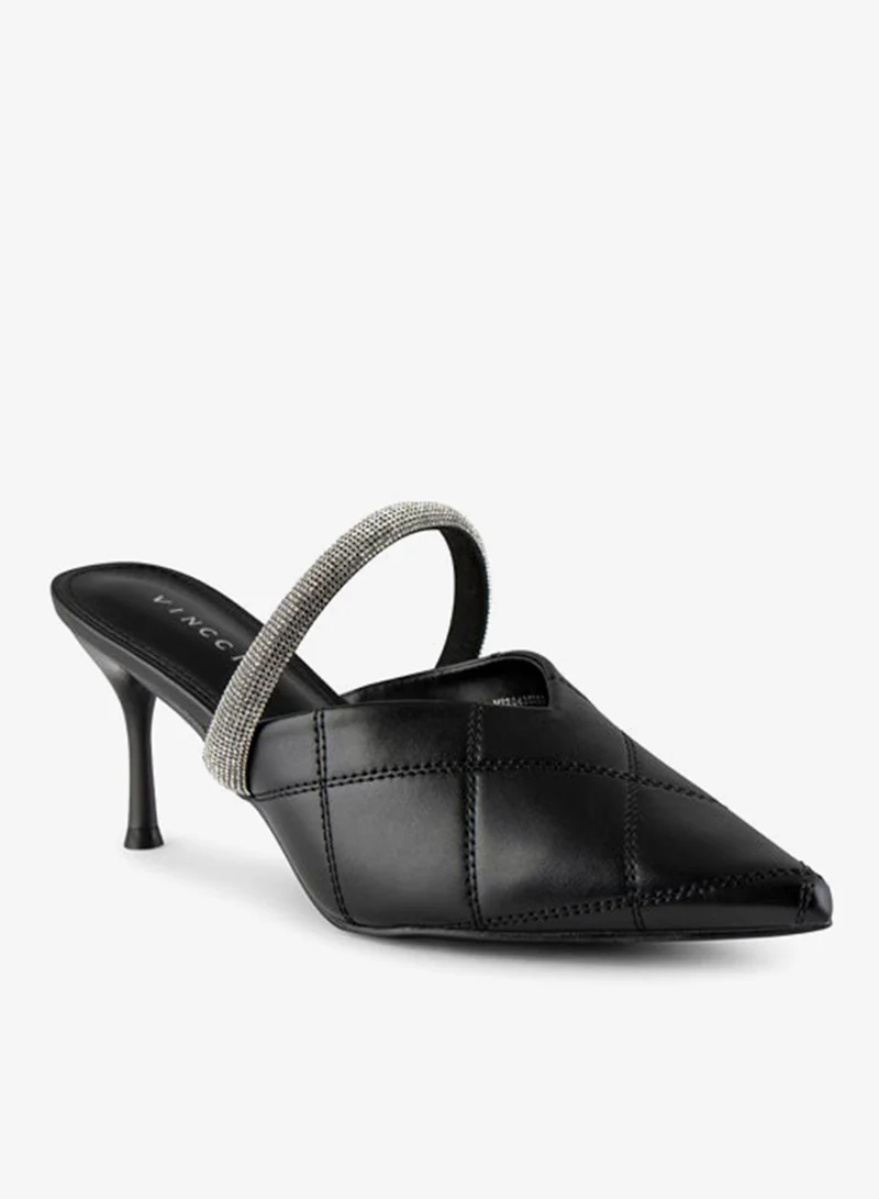 فينتشي مضخات نسائية مدببة إصبع القدم متوسط الكعب