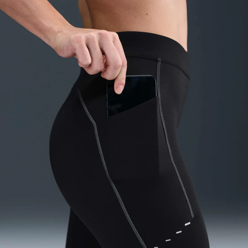 Nike Black Women's Swift Therma-FIT ADV 7/8 Running Leggings for Women | Best Price UAE