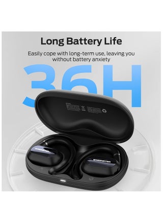 سماعة بلوتوث AC322 مفتوحة الأذن، بلوتوث 5.4، عمر بطارية 36 ساعة، مقاومة للماء IPX5، تواصل واضح، تصميم مريح، زاوية أذن قابلة للتعديل، سماعة بلوتوث لاسلكية لا تسقط بسهولة. - view 5