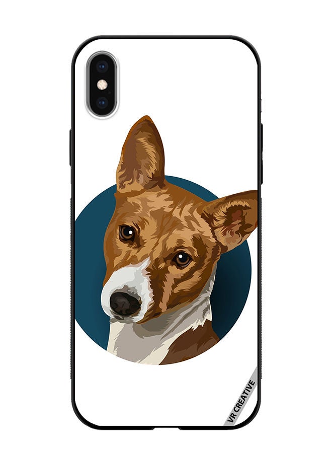 VR CREATIVE Protective Case Cover For Apple iPhone X/XS Face Dog Design Multicolour - Image 1