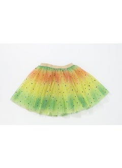Generic New Tulle Princess Dress Kids Tutu Star Rainbow Skirt Yellow  - Image 1