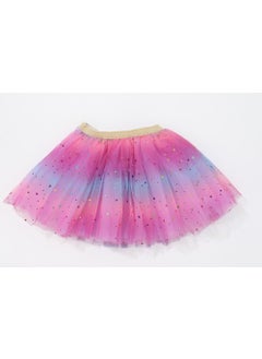 Generic New Tulle Princess Dress Kids Tutu Star Rainbow Skirt Yellow  - Image 4