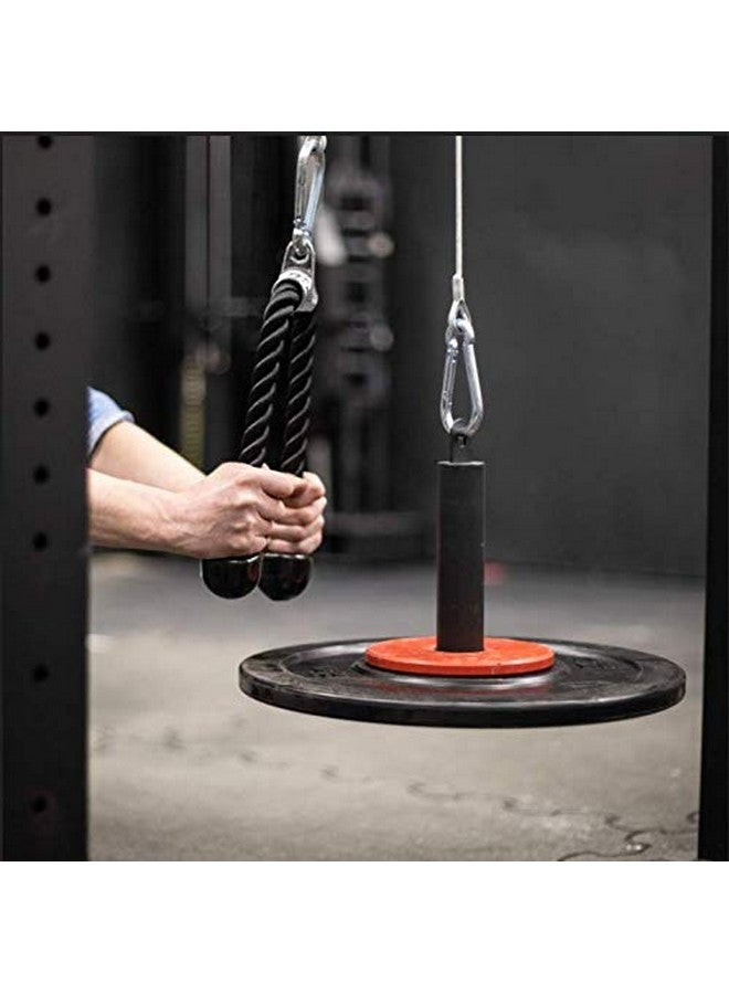 LFJ Weight Loading Pin With Carabiner Fit 1 Inch And 2 Inch Olympic Weight Plate For Cable Pulley System Lat Pulldown (Olympic Plates Loading Pin) - Image 5