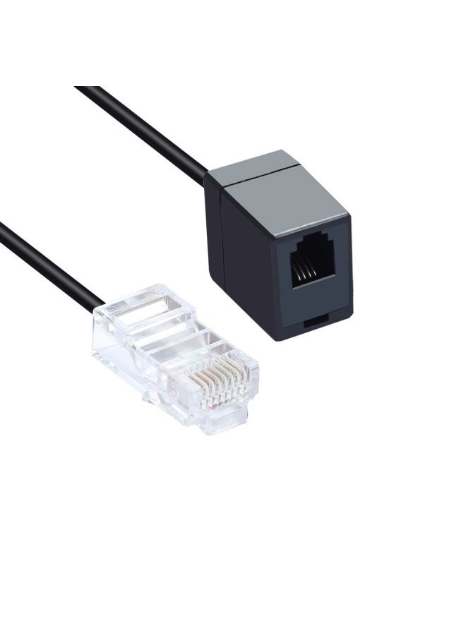 Generic كابل شبكة RJ45RJ11 إلى شبكة هاتف إلى هاتف 8P4C إلى 6P4C محول هاتف - اللون: يبدأ من 10 مقالات - طول الخط: 0.3 متر  - Image 3