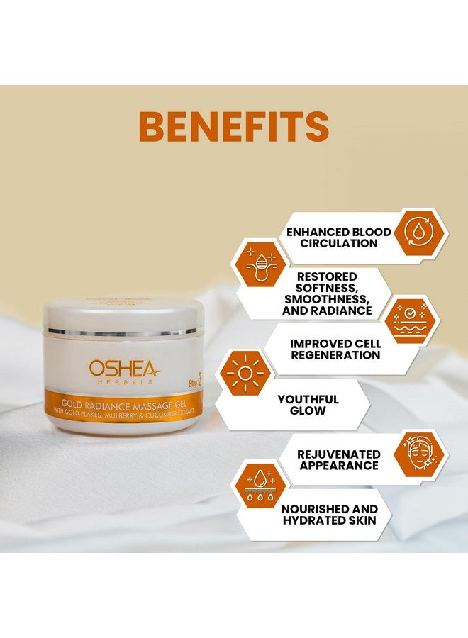 OSHEA Herbals Oshea Herbals Gold Skin Glow Therapy Facial Kit for All Skin Types | Instant Radiance & Nourishment for Healthy, Clear Skin | Enriched with Mulberry, Licorice & Aloe Vera Extract - 209gm - Image 3