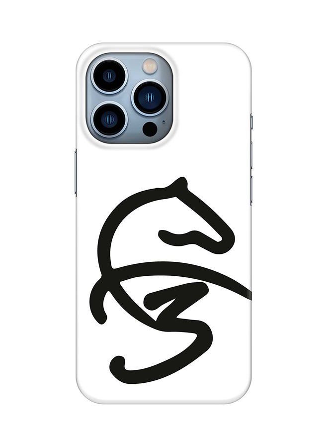 Stylizedd Case for Apple iPhone 14 Pro Slim Snap Classic Series Mobile Cover Hard PC Shield Matte Finish Print - Faz3 Style White