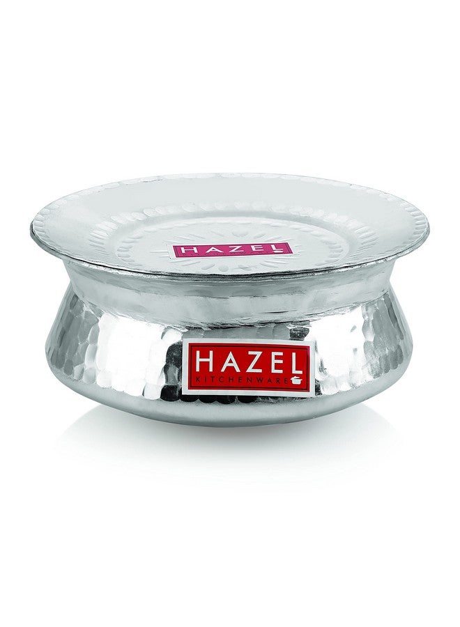 Hazel وعاء طهي برياني من الألمنيوم هازيل مطروق، بتشطيب مصقول مع غطاء، 20 سم، 1800 مل - Image 5