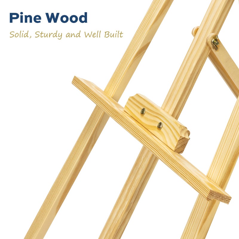 finenolo Wooden Easel Stand for Painting, 45" Adjustable Height Folding Art Easel for Canvas, Drawing, Wedding Signs & Posters, Ideal for Adults, Artists, Beginners, Students & Kids - Image 5