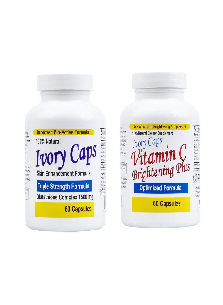 آيفوري كابس – تركيبة محسنة لتفتيح البشرة بفيتامين سي – ٦٠ كبسولة