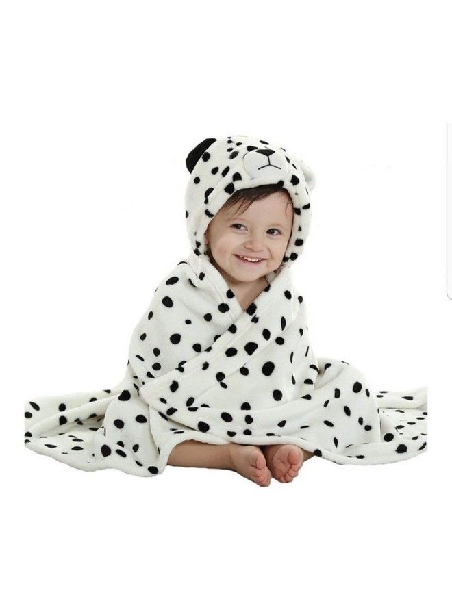 Brandonn منشفة استحمام للأطفال فائقة النعومة عضوية بحواف جانبية متميزة (بيضاء) - Image 1