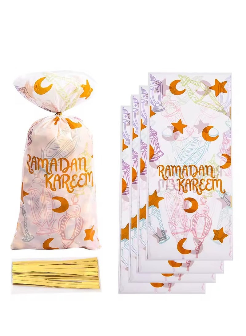 50 Pieces Ramadan Kareem Opp Candy Cookie Gift Bags - Image 3