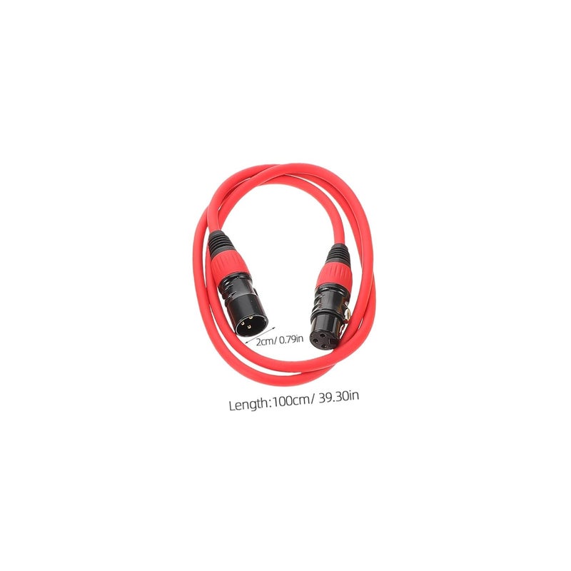 Color Coded XLR Microphone Cables 4Pcs Male to Female Balanced Audio Cords for Studio Live Use - Image 2