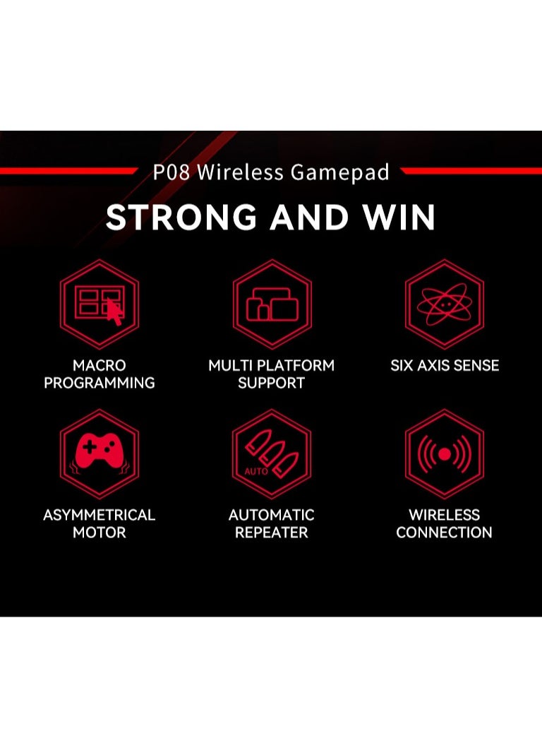 Generic - Wireless PS4 Slim/Pro and PC Game Controller with Dual Vibration Gamepad, Six-Axis Gyroscope Joystick, Perfect Gift for Kids - Image 1
