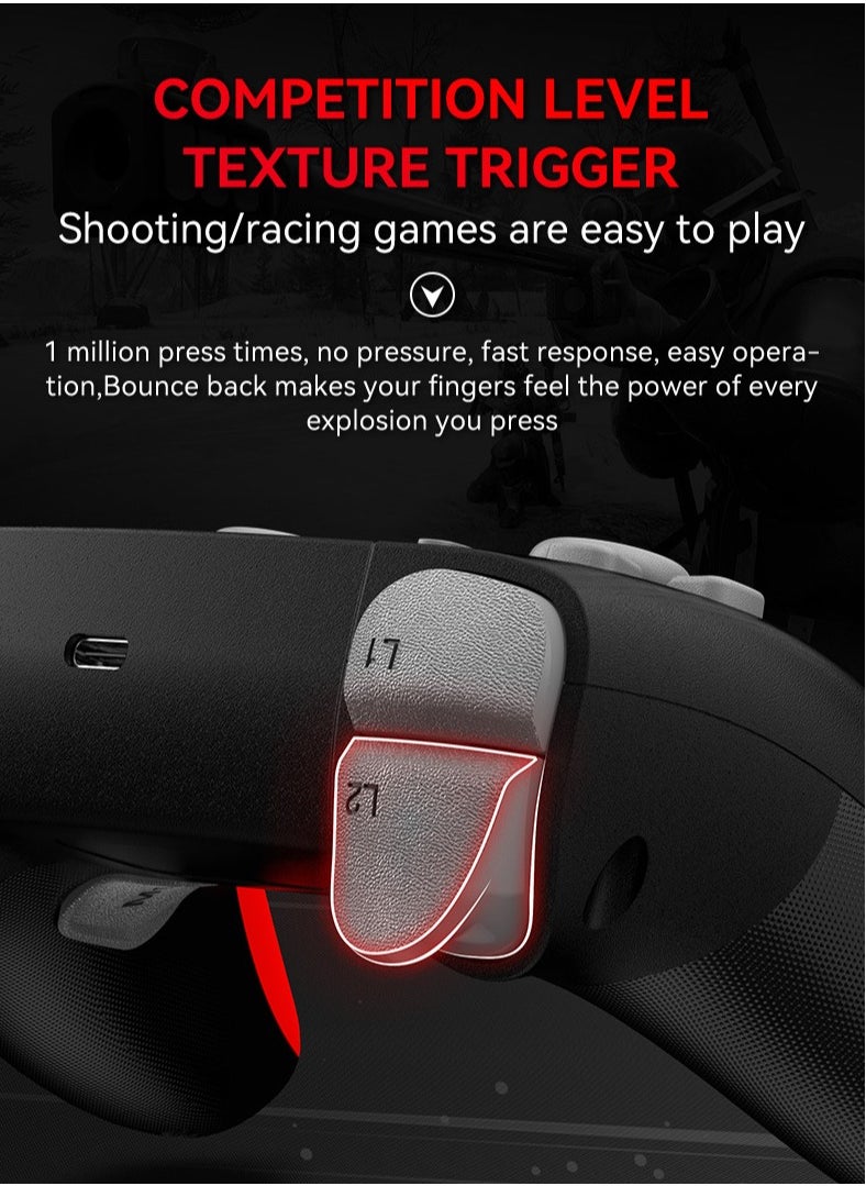 Generic - Wireless PS4 Slim/Pro and PC Game Controller with Dual Vibration Gamepad, Six-Axis Gyroscope Joystick, Perfect Gift for Kids - Image 1