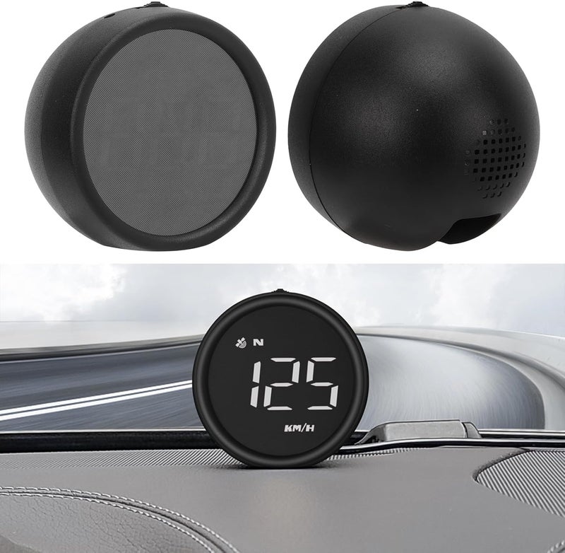 HUD Display Speedometer Multiple Function Overspeed Fatigue Reminder Car Motorcycle SUV Van RV Bus (White) - Image 4