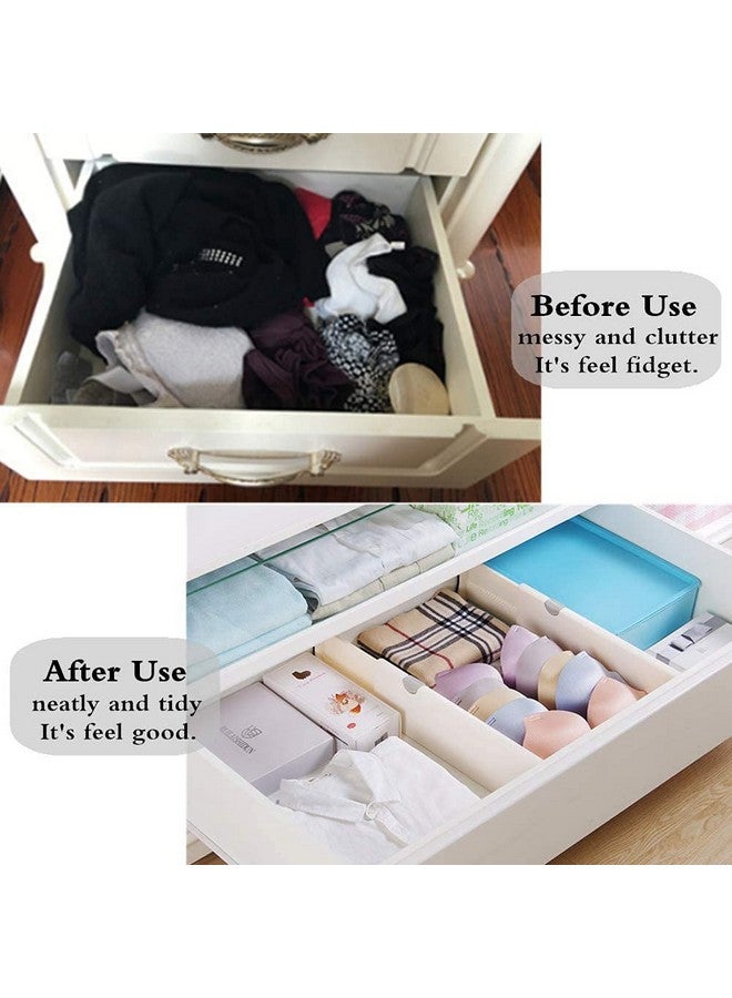 House of Quirk Drawer Dividers Organizer Adjustable Separators for Bedroom, Bathroom, Closet, Clothing, Office, Kitchen Storage (Set of 6) - Image 4