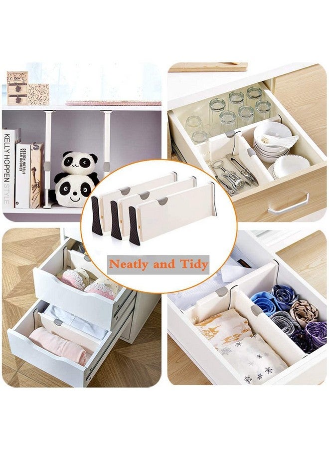 House of Quirk Drawer Dividers Organizer Adjustable Separators for Bedroom, Bathroom, Closet, Clothing, Office, Kitchen Storage (Set of 6) - Image 5