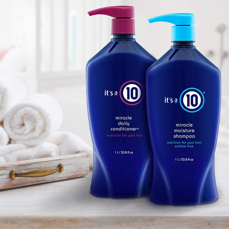 It's A 10 Miracle Moisture Shampoo 33.8 Oz & Daily Conditioner 33.8 Oz Duo. - Image 3