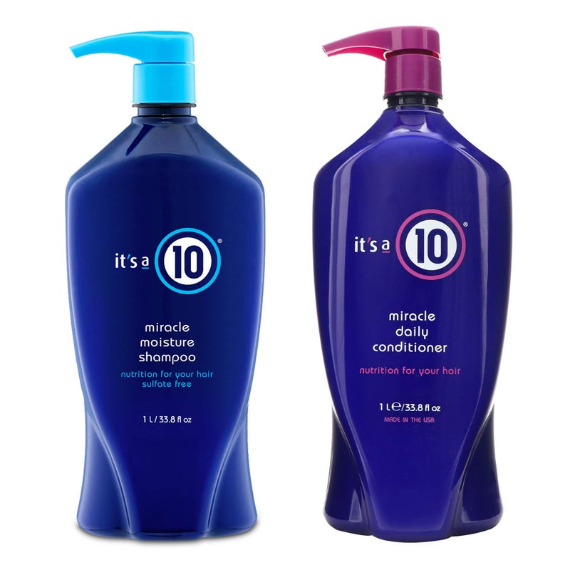 It's A 10 Miracle Moisture Shampoo 33.8 Oz & Daily Conditioner 33.8 Oz Duo. - Image 1