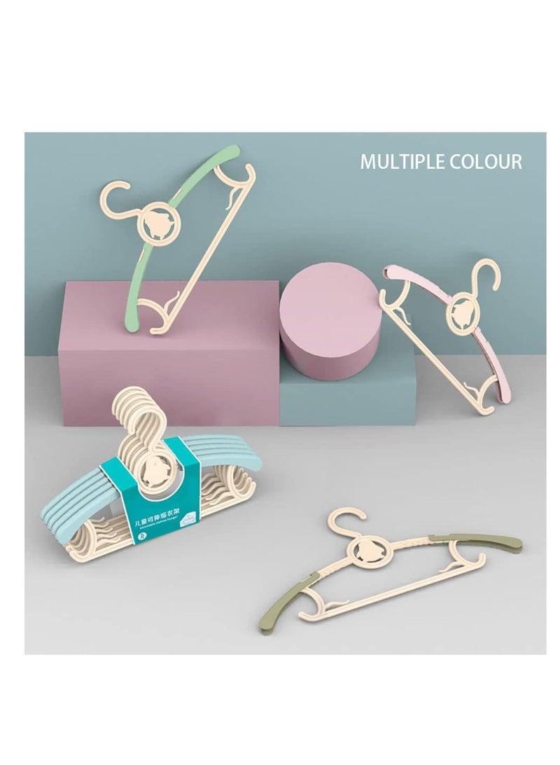 Baby Hangers,Extendable Infant Hangers,Adjustable PP Hangers Non Slip,Kids Hangers for Closet, Children Coat Hanger for Girl Boy Toddler Kids (A-Blue-10pcs) - Image 5