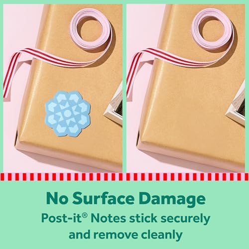 Post It Post-it Jingle Sticky Notes, Snowflake Design, 2 in. x 2 in., 1 Snowflake Shaped Cute Sticky Note Pad with 50 Sheets - Image 5