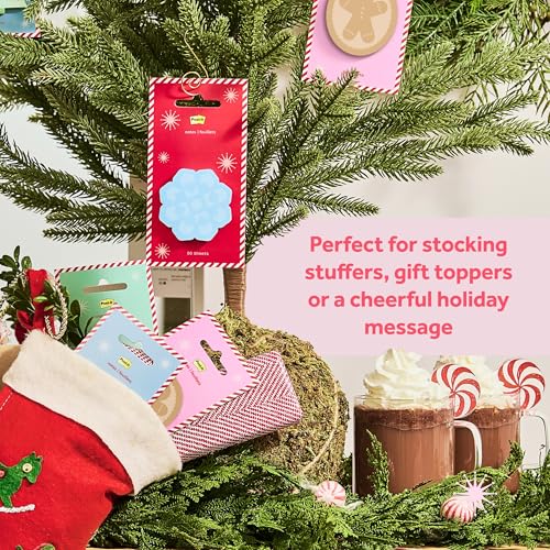 Post It Post-it Jingle Sticky Notes, Snowflake Design, 2 in. x 2 in., 1 Snowflake Shaped Cute Sticky Note Pad with 50 Sheets - Image 3