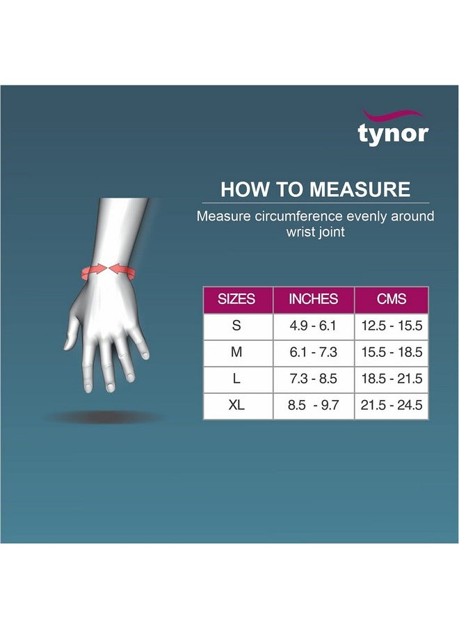 Tynor TYNOR Wrist Splint Ambidextros, Injury Recovery & Support for Men & Women | Adjustable & Comfortable Fit, Ambidextrous Design for Pain Relief, Sprains, Fractures & Arthritis | Pack of 1 (Grey, Large)  - Image 4