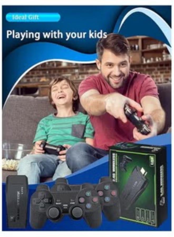 Pretocter Lite HD TV Game Console with 64G Card 20000 Games 1 Host 1 HDMI 1 USB Charging Cable 2 Wireless Controllers 1 Game Stick 1 TF Card Supports External TF Card Expandable to 128G - Image 3