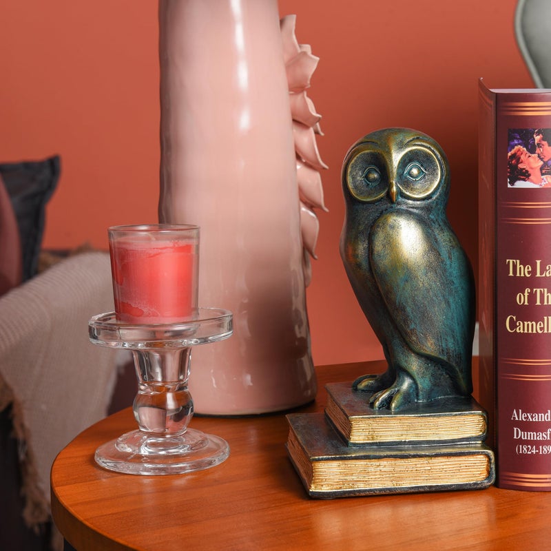 Kakizzy Book Ends for Shelves, Owl Decorative Bookends Bronze Bird Book Stopper Unique Kids Book Holders with Anti-Slip Base Luxurious Bookends for Kids Rooms Office Home Decor(Bronze) - Image 5