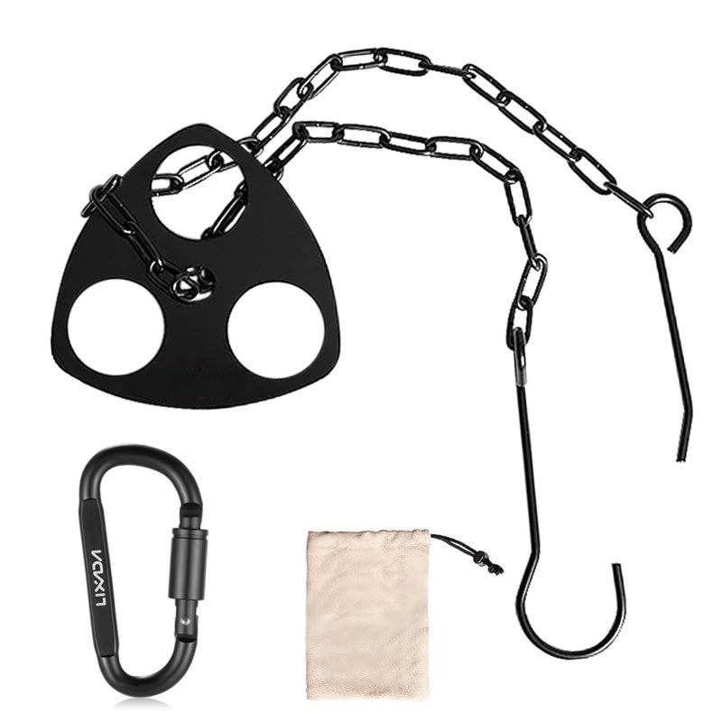 قاعدة التعليق: فولاذ مطلي عالي الكثافة، سعة تحمل 90 كيلوغرام، طول قابل للتعديل - قطعة إضافية ثلاثية الأرجل من التصميم الخفيف الوزن المحمولة لاستخدام مع معدات التصوير الخارجي والتخييم - Image 1