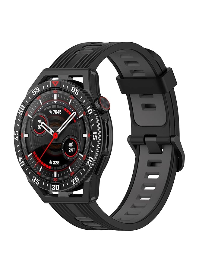 AWADUO Compatible With Huawei Watch Gt3 Se Replacement Band 22Mm Replacement Silicone Wrist Strap Bracelet Band Soft And Durable Black - Image 1