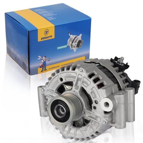 E EZEXPREZE EzeXpreze Alternator for BMW 128i 2008-2013, 328i 2007-2013, 328i xDrive 2007-2008, 328xi 2008-2010, 528i 2009-2010, 528i xDrive 2008, 528xi 2007-2010 X3 X5, 3.0L L6, OE #12317555926 12317551256 - Image 1