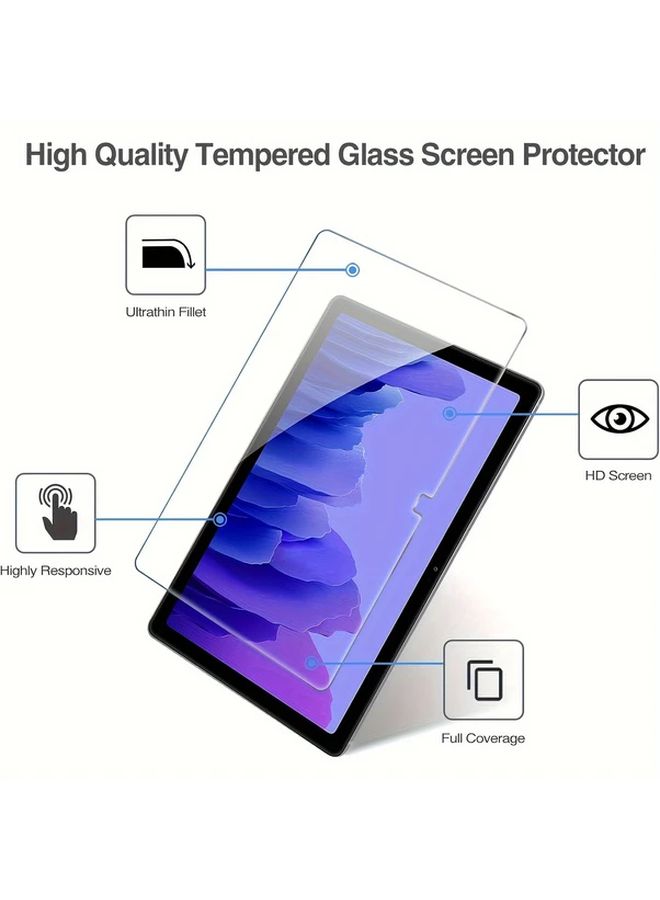 3 Pcs Tempered Glass Screen Protector For Galaxy Tab A7 10 4 Inch 2020 2022 Models Anti Fingerprint Anti Glare 9H Hardness - Image 3