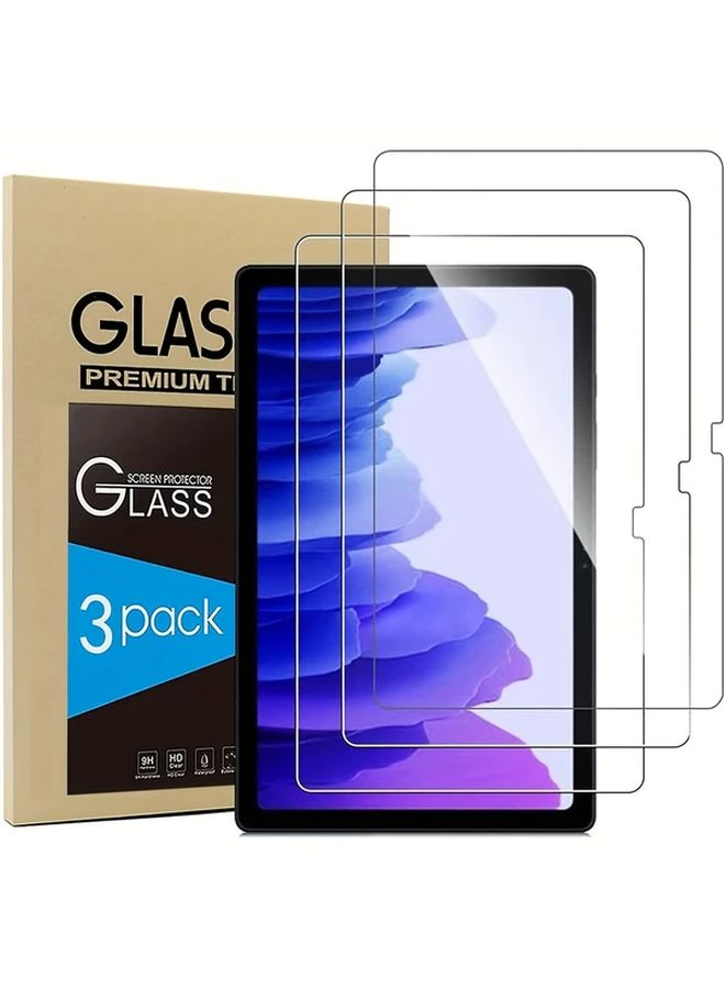 3 Pcs Tempered Glass Screen Protector For Galaxy Tab A7 10 4 Inch 2020 2022 Models Anti Fingerprint Anti Glare 9H Hardness - Image 1