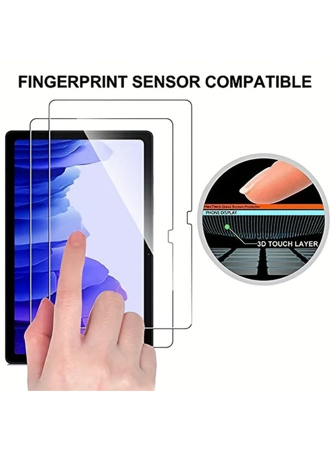 3 Pcs Tempered Glass Screen Protector For Galaxy Tab A7 10 4 Inch 2020 2022 Models Anti Fingerprint Anti Glare 9H Hardness - Image 5