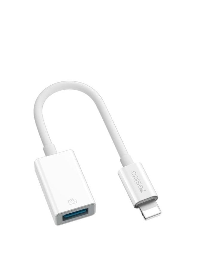 Yesido - GS10 Plastic For Lightning To USB Memory Disk Card Reader For iPhone To USB OTG Adapter - Image 1