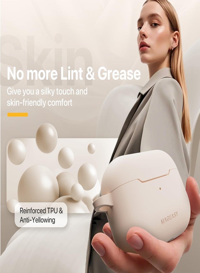 MAGEASY Designed for AirPods Pro 2 Case - Shockproof Protective Case for AirPods Pro & Pro 2, Stain-Resistant, Smooth & Skin-Friendly, Support Wireless Charging - Skin (Desert Green) - Image 3